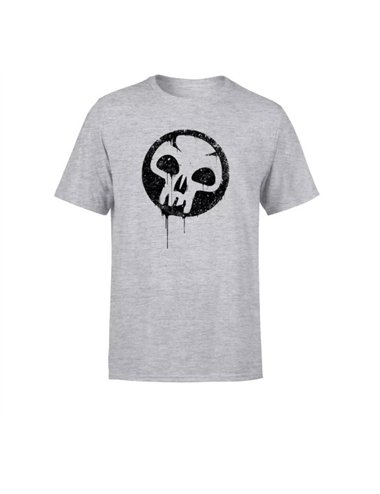 MTG T-Shirt Black Mana Splatter- Grey