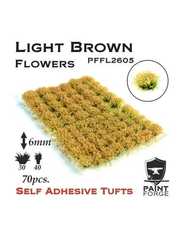 Paint Forge: Light Brown Flowers