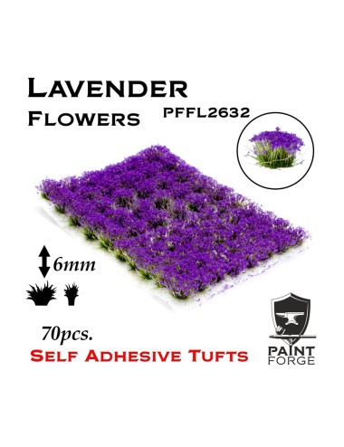 Paint Forge: Lavender Purple Flowers