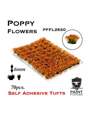 Paint Forge: Poppy Red Flowers