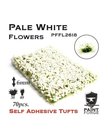 Paint Forge: Pale White Flowers