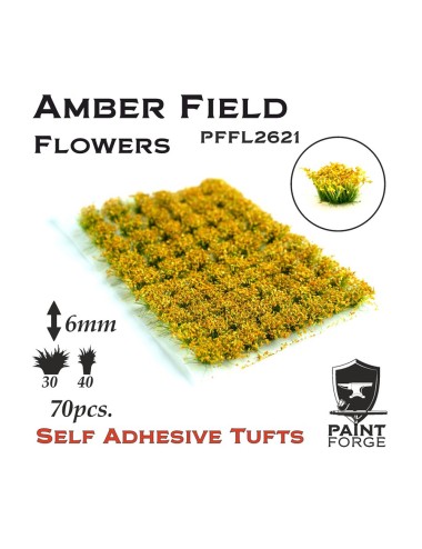 Paint Forge: Amber Field Flowers