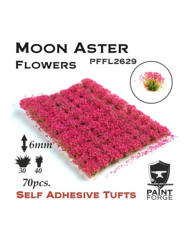 Paint Forge: Moon Aster Flowers