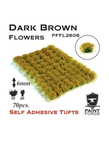 Paint Forge: Dark Brown Flowers