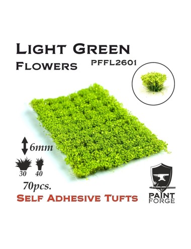 Paint Forge: Light Green Flowers