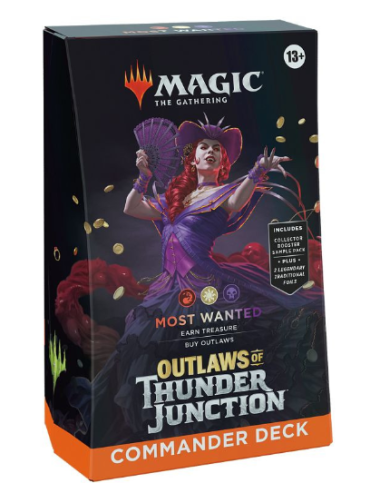 MTG Outlaws of Thunder Junction Commander Deck Most Wanted